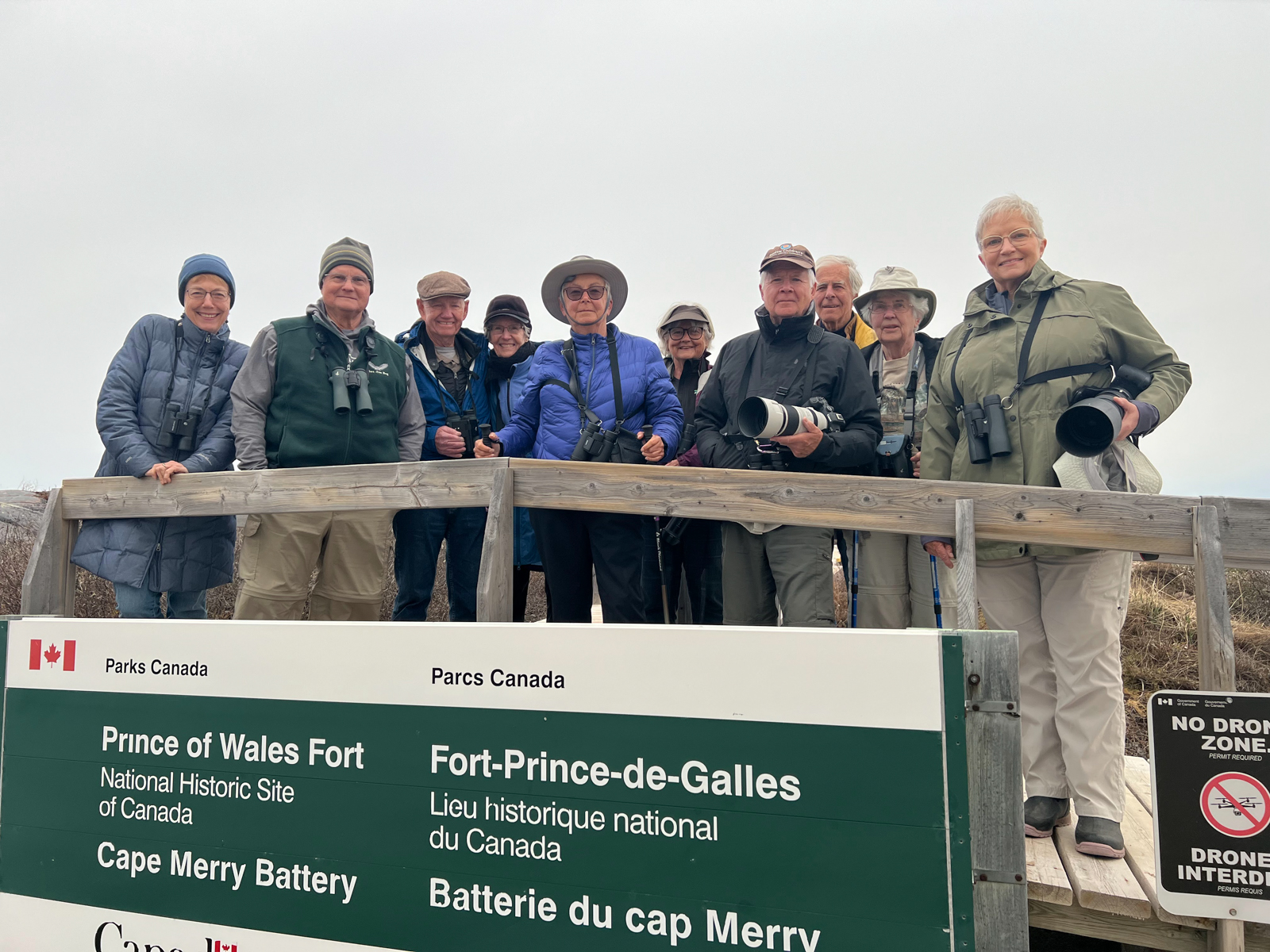 Birding group in Manitoba