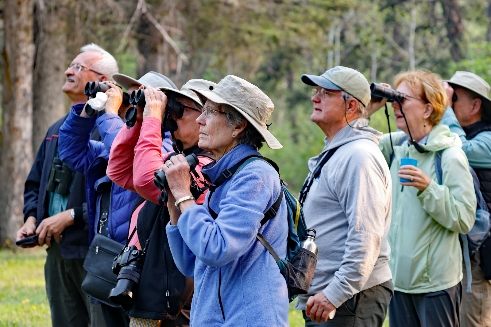 Birding group in Manitoba
