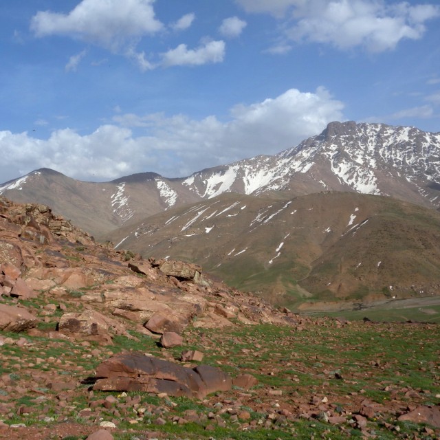 view over Atlas mountains, Oukaimeden, Morocco