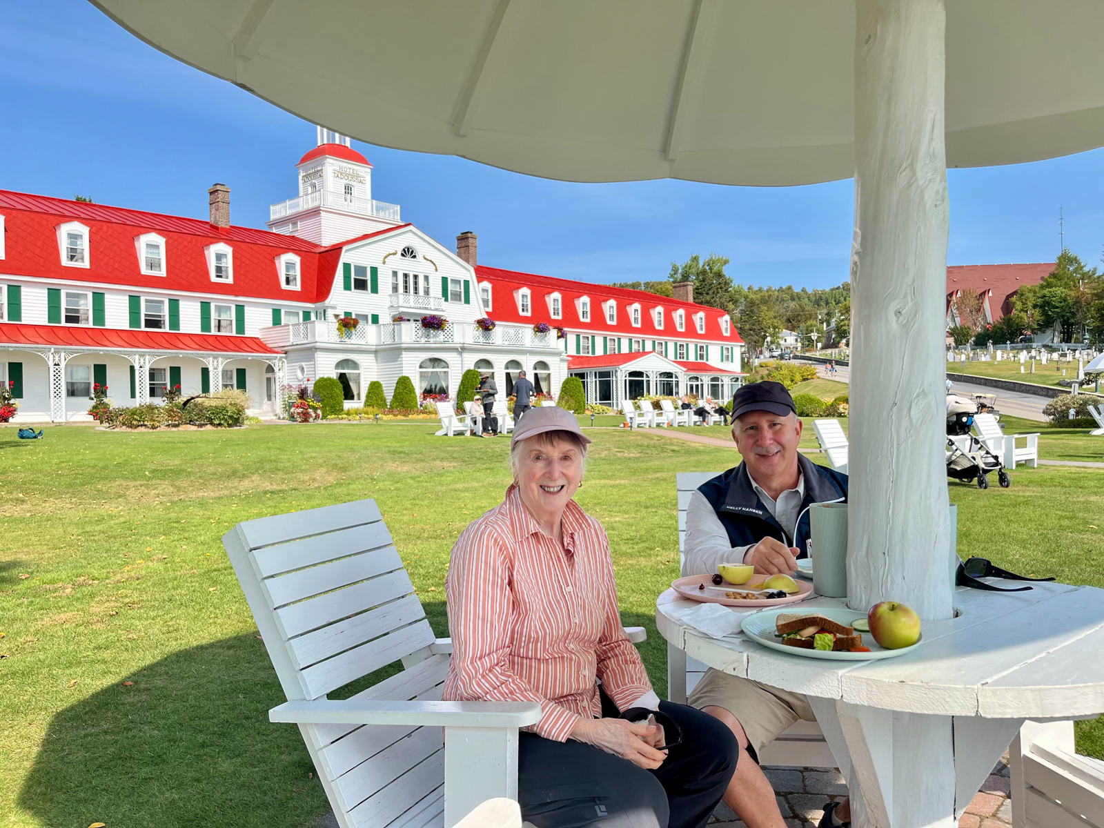 Guests at the fabulous Hotel Tadoussac
