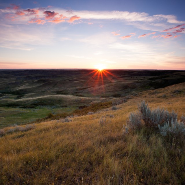 Sunset in Grasslands National Park
