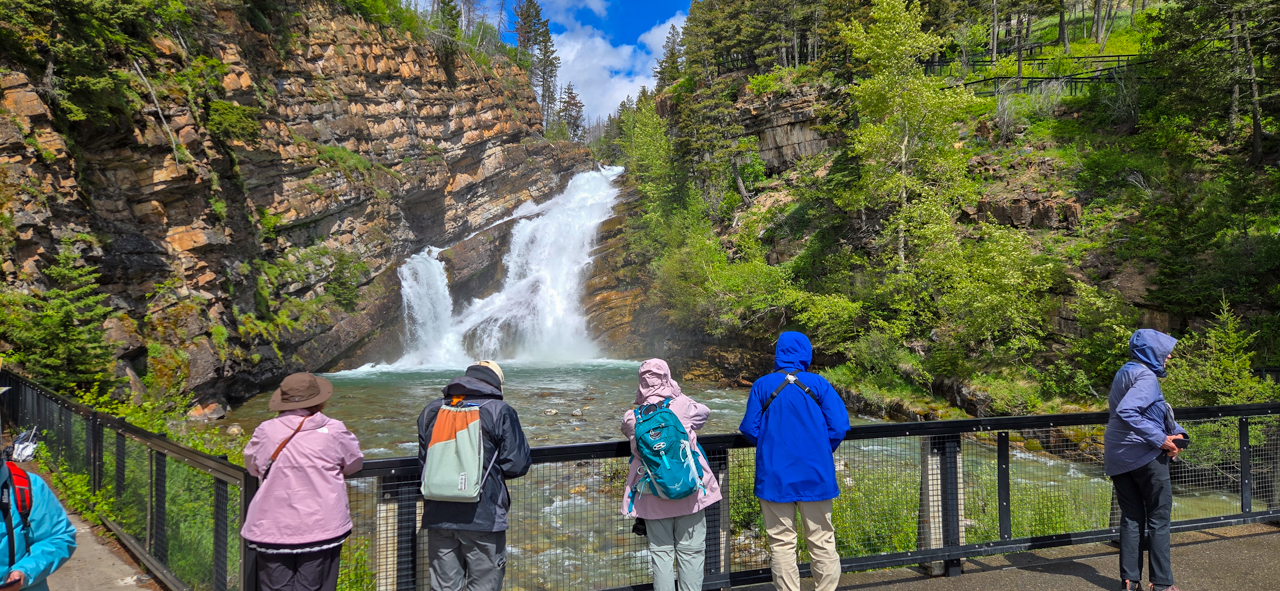 Cameron Falls in Waterton Lakes National Park