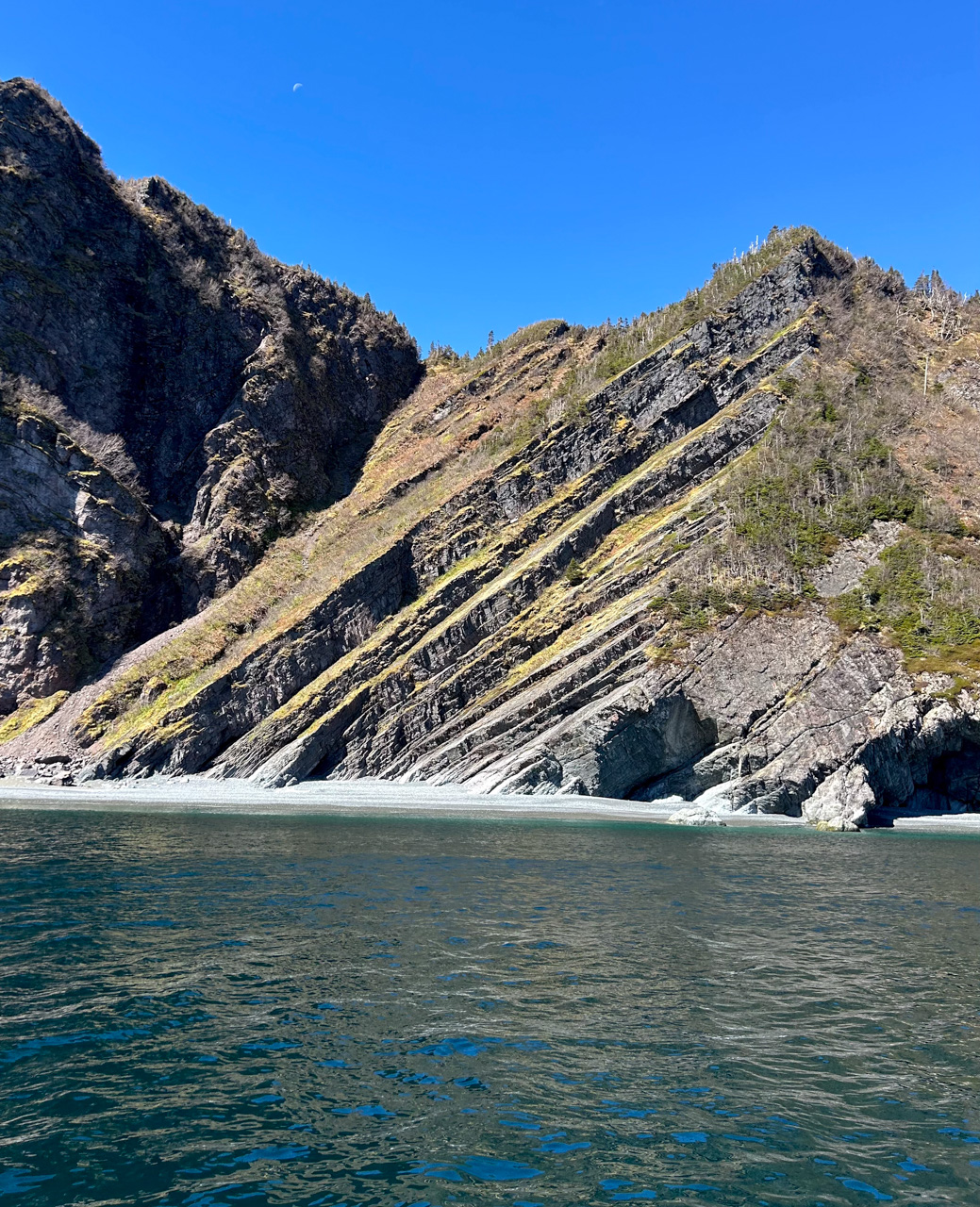 Diagonal Sedimentary Strata