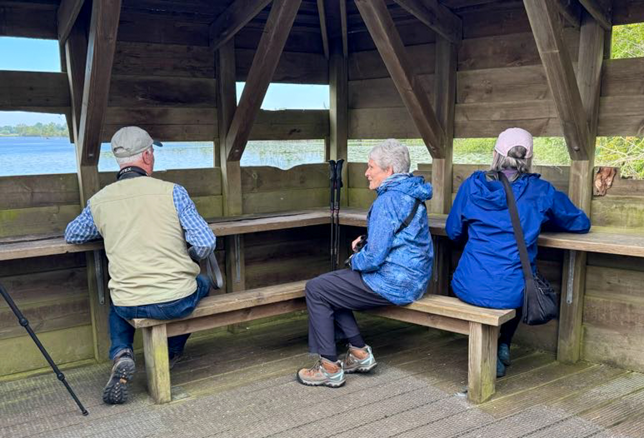 Inside the hide