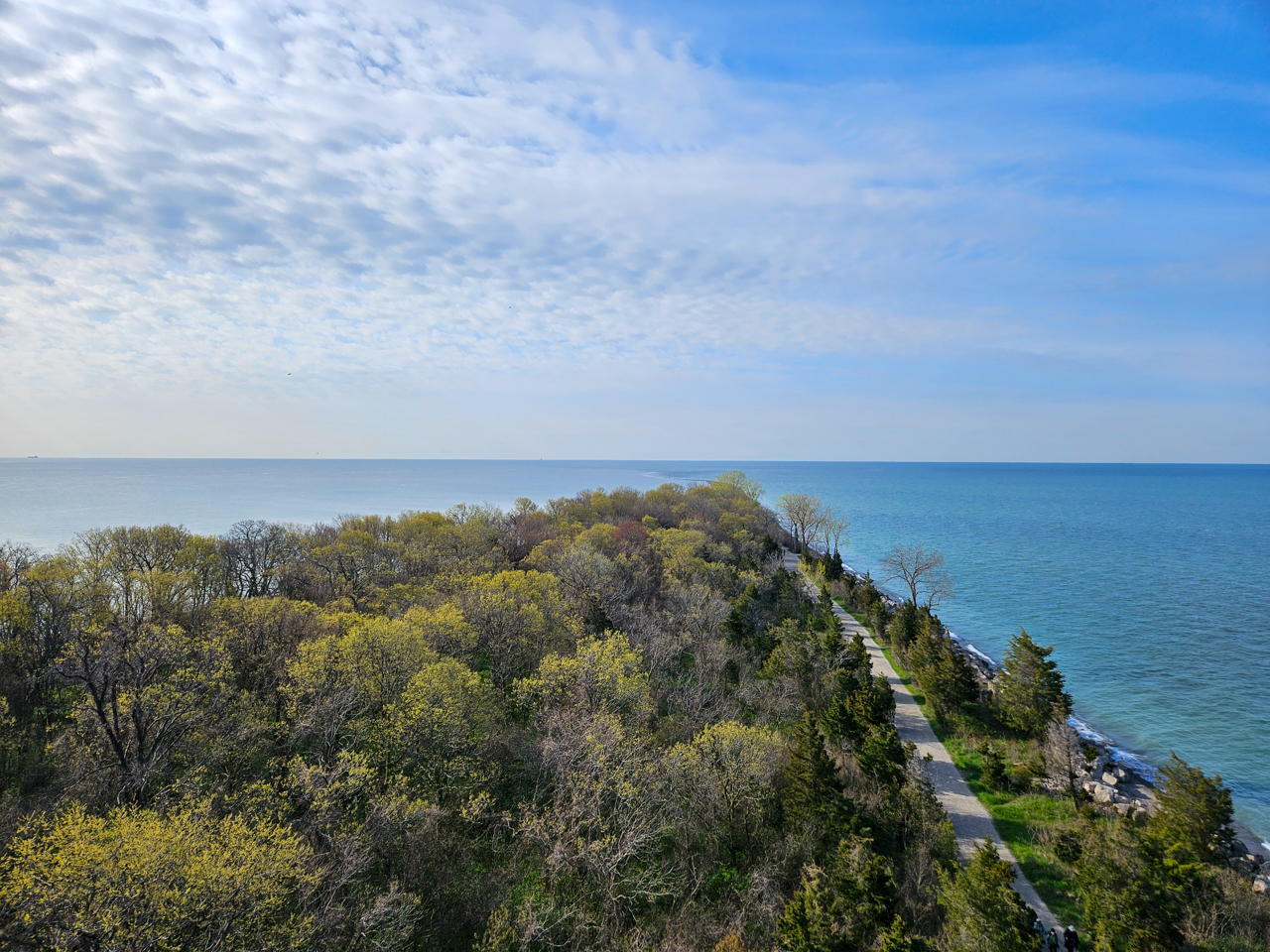 View from Observation tower Point Pelee