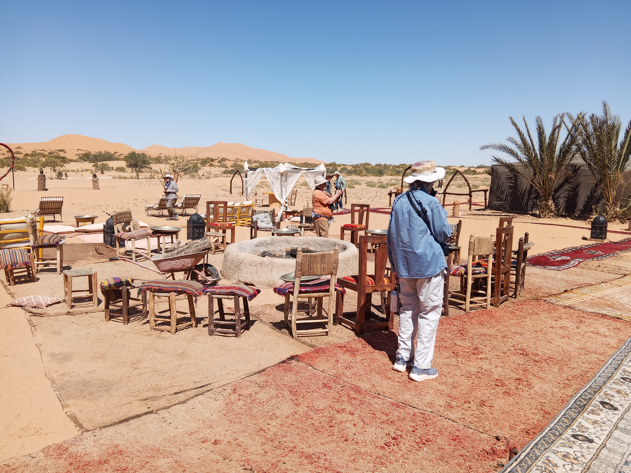 Tent camp in the dunes