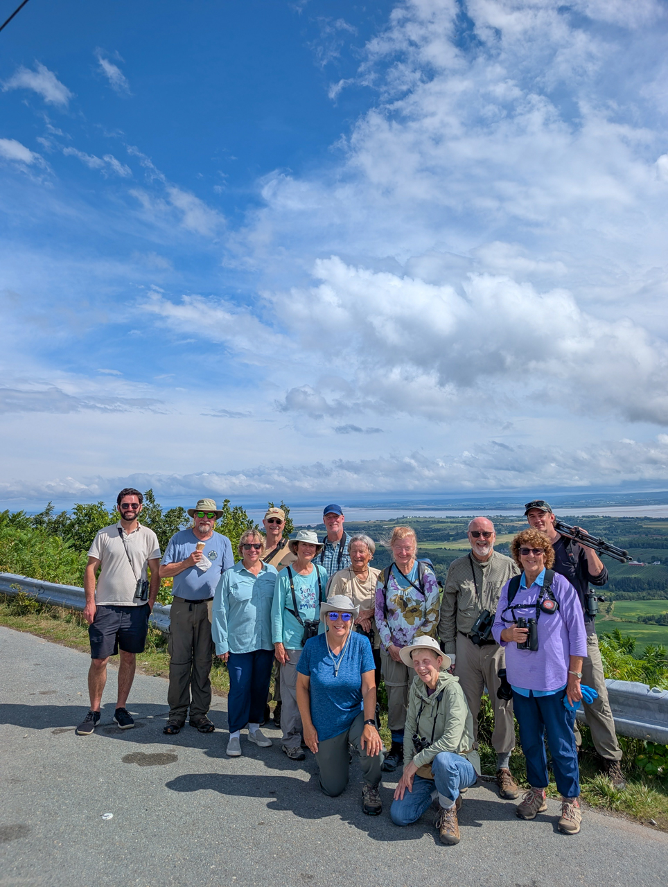 Birding group at The Lookoff