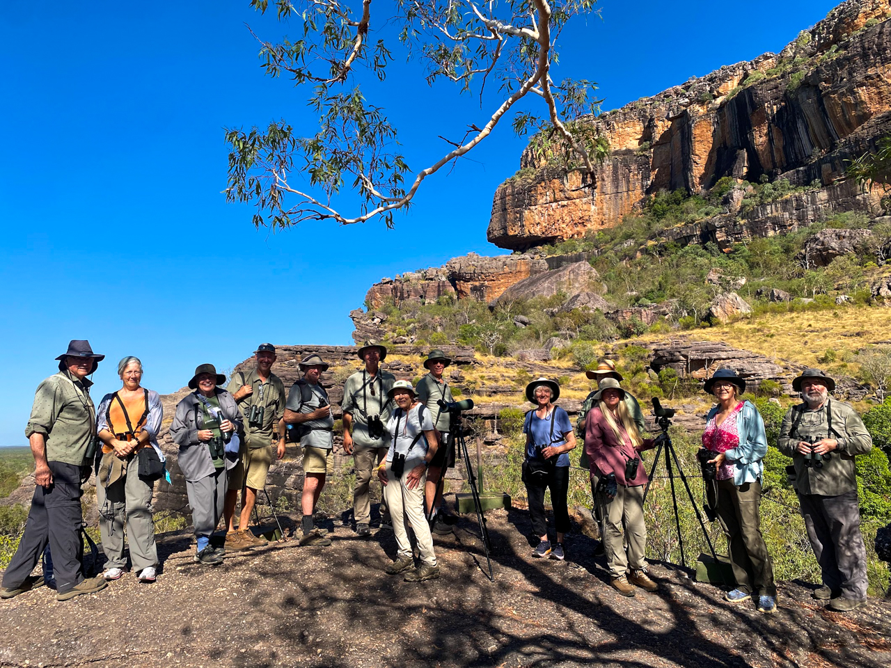 Birding group at Nourlangie Rock